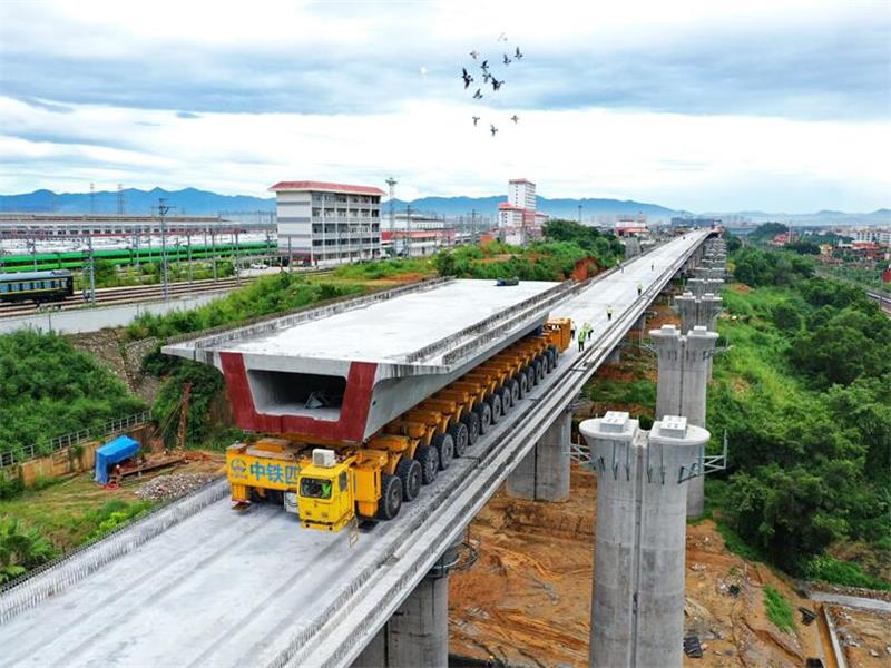 漳州高铁高架桥施工